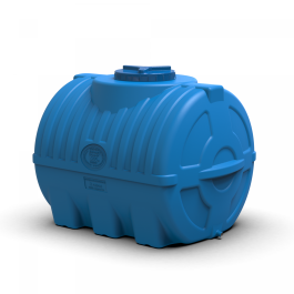 Triple-layer reinforced horizontal plastic tank, 500 liters - фото