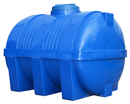 Double-layer horizontal plastic tank, 2000 liters, EG2000 - фото