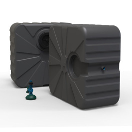 Plastic shower tank Litolan, 50 liters - фото