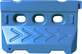 Blowed water-filled barrier - фото